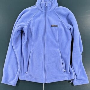 Columbia Soft Lilac Full-Zip Fleece Jacket